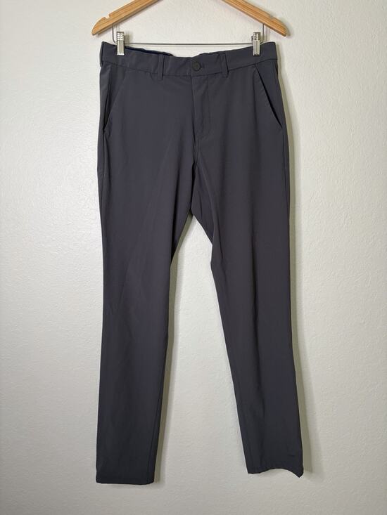 Mizzen + Main Other - Mizzen+Main Charcoal Solid Helmsman Chino Pant Size 32x32 Smart Casual Office